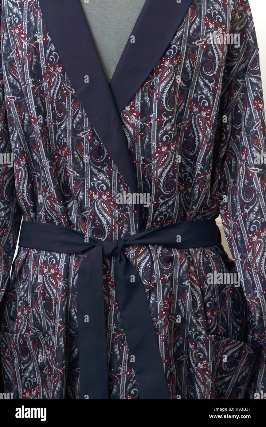Man's Light Weight Polyester Dressing Gown Stock Photo - Alamy