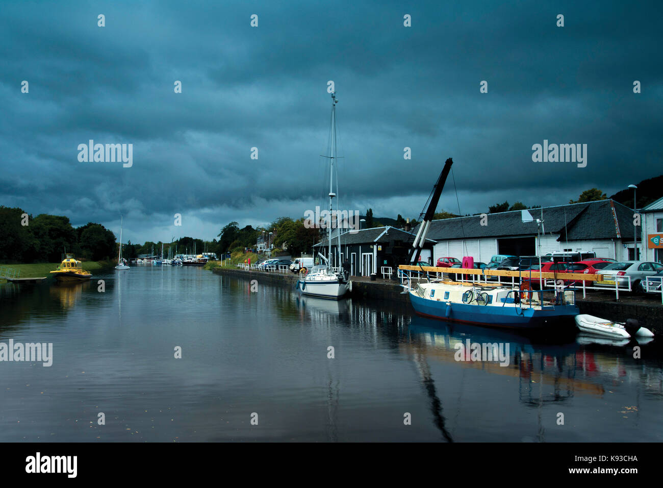 The Caledonian Canal, Inverness, Highland Stock Photo