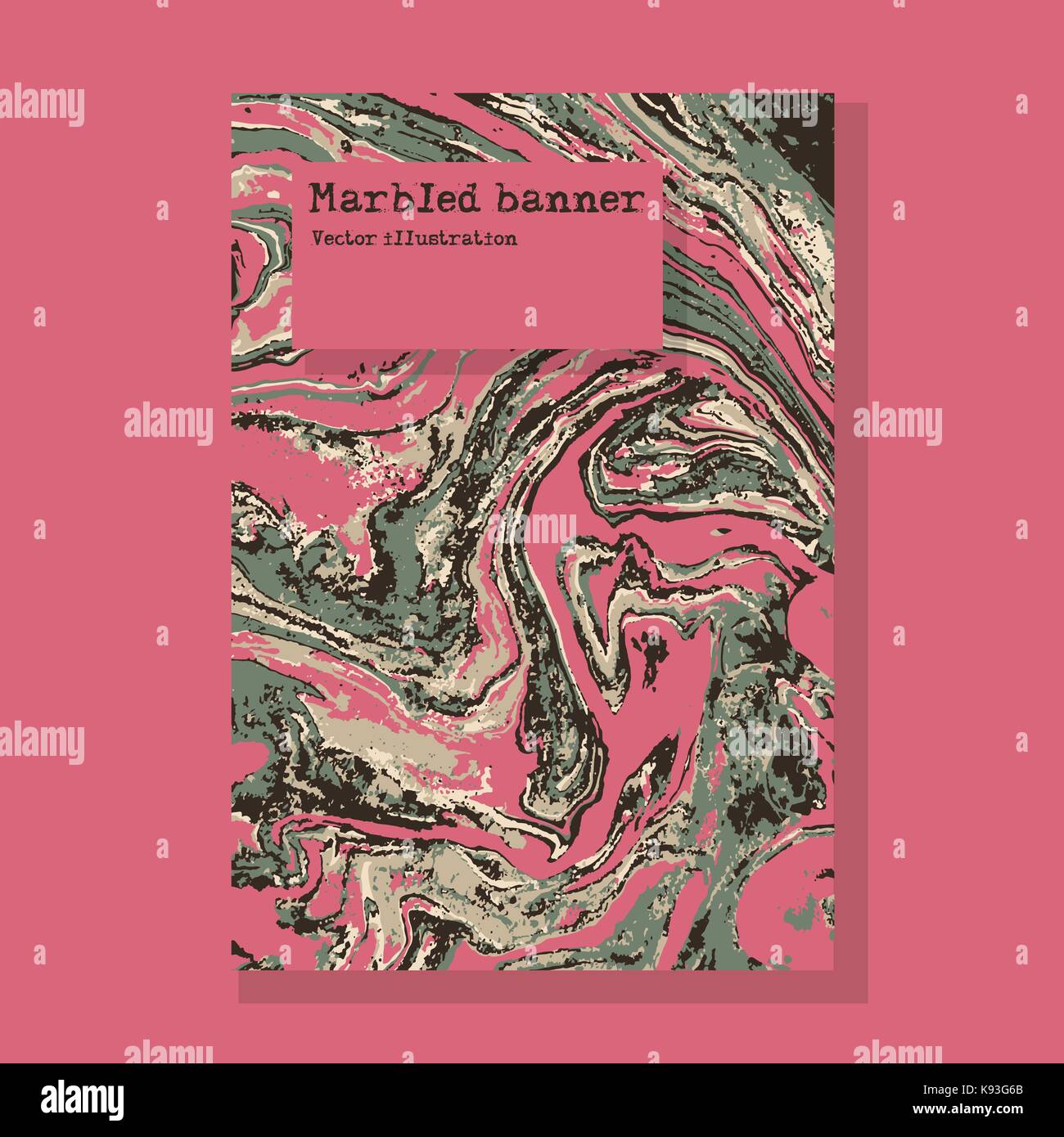 Marbled pink and green abstract background. Liquid marble pattern ...