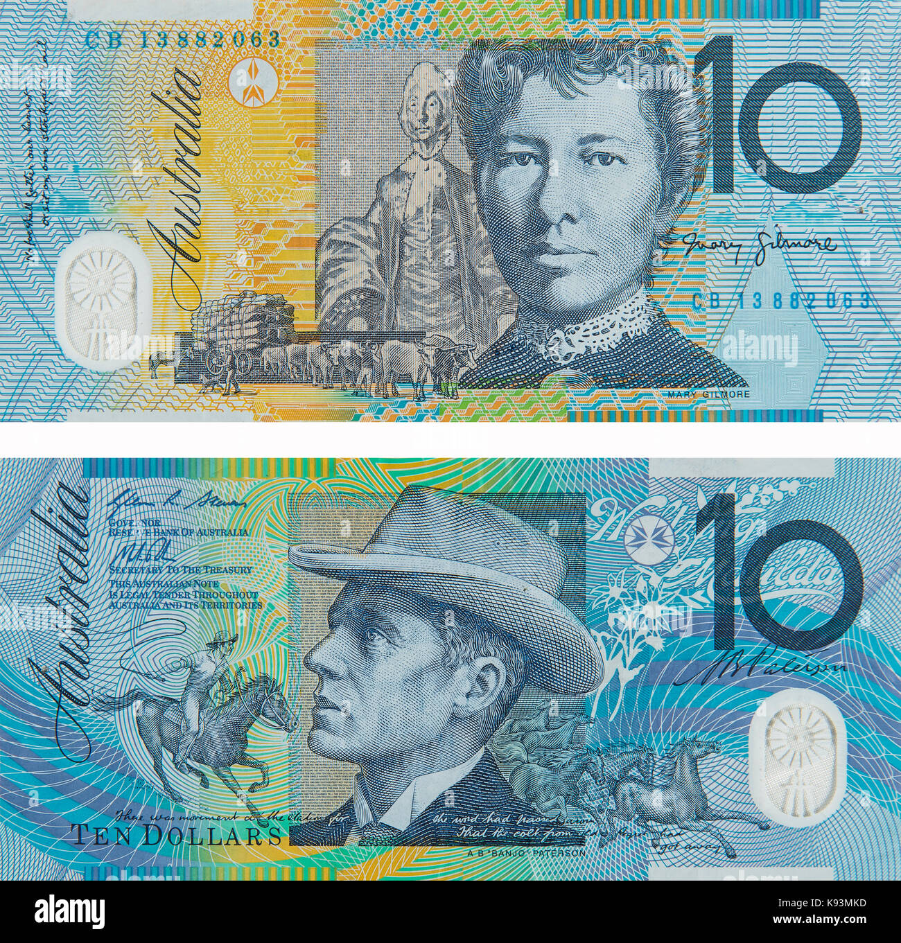10 ten australian dollars Stock Photo