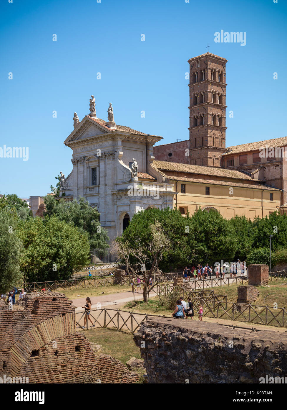 Basilica di Santa Francesca Romana; Rome, Italy Stock Photo