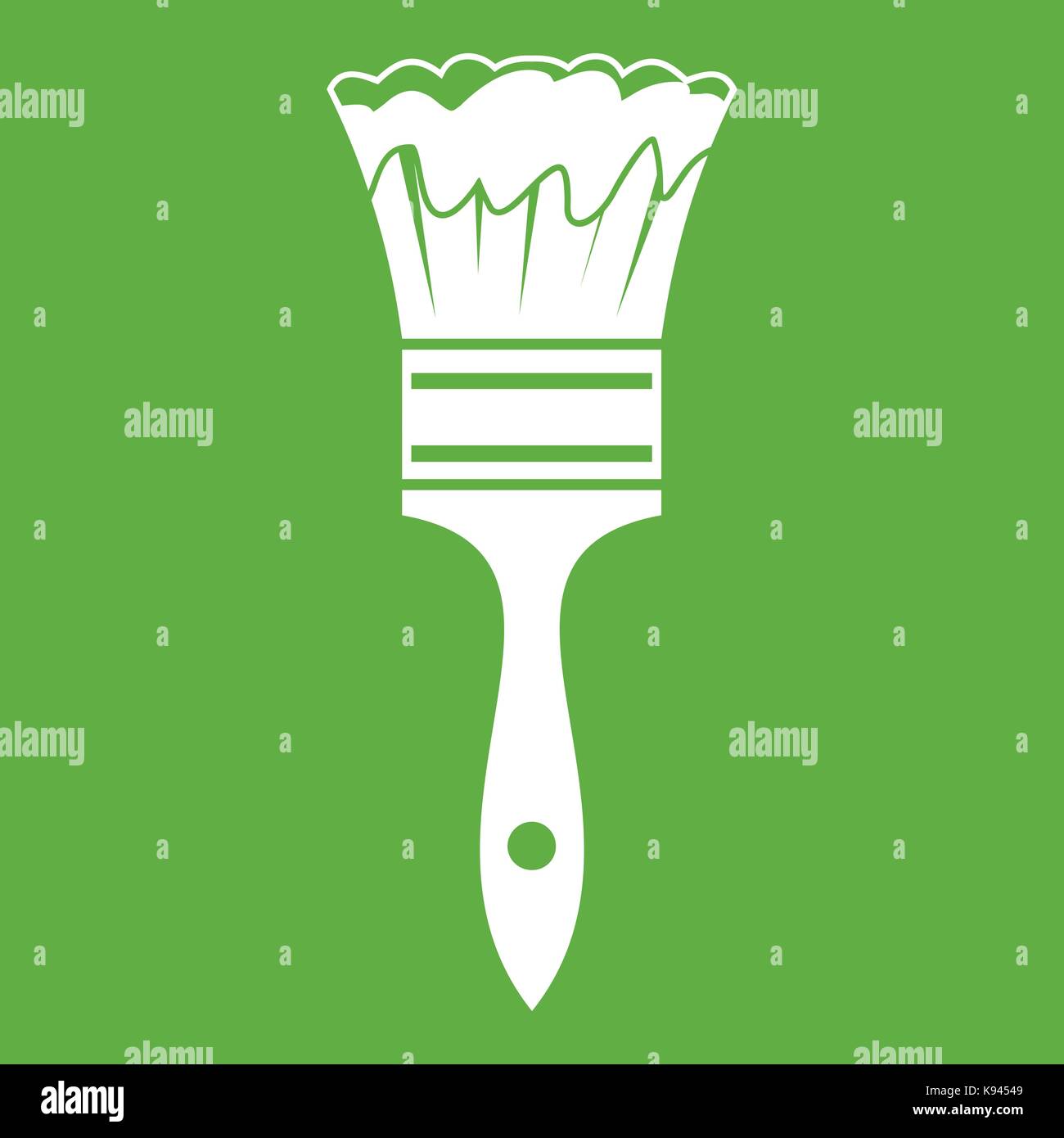 Paint brush icon green Stock Vector Image & Art - Alamy