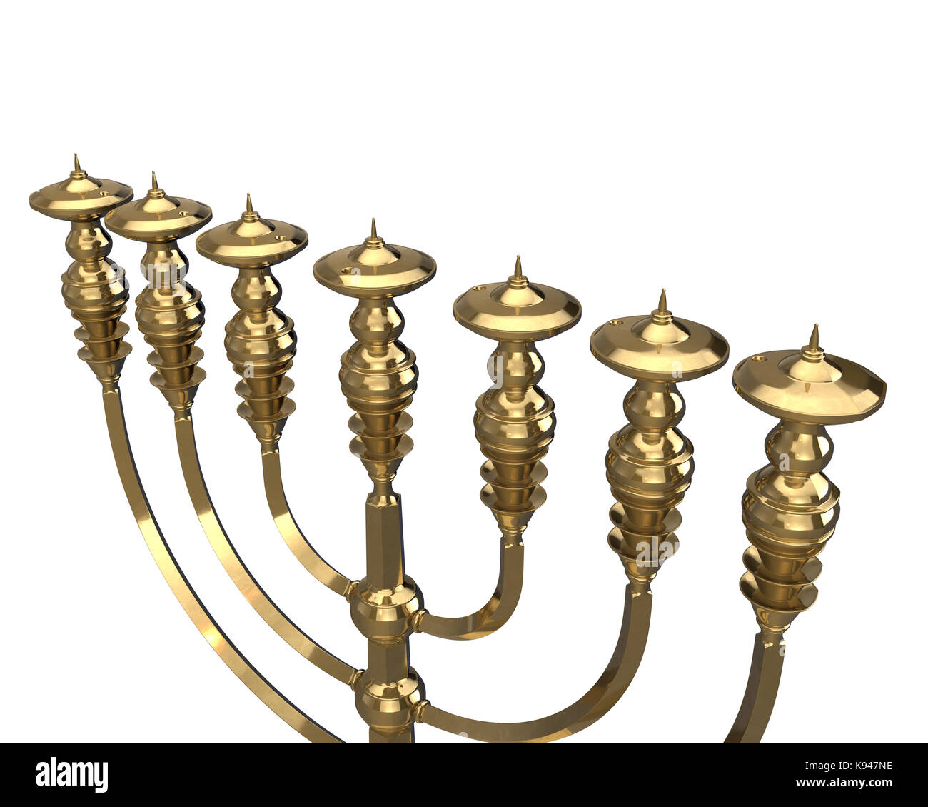 Seven golden candlestick hires stock photography and images Alamy