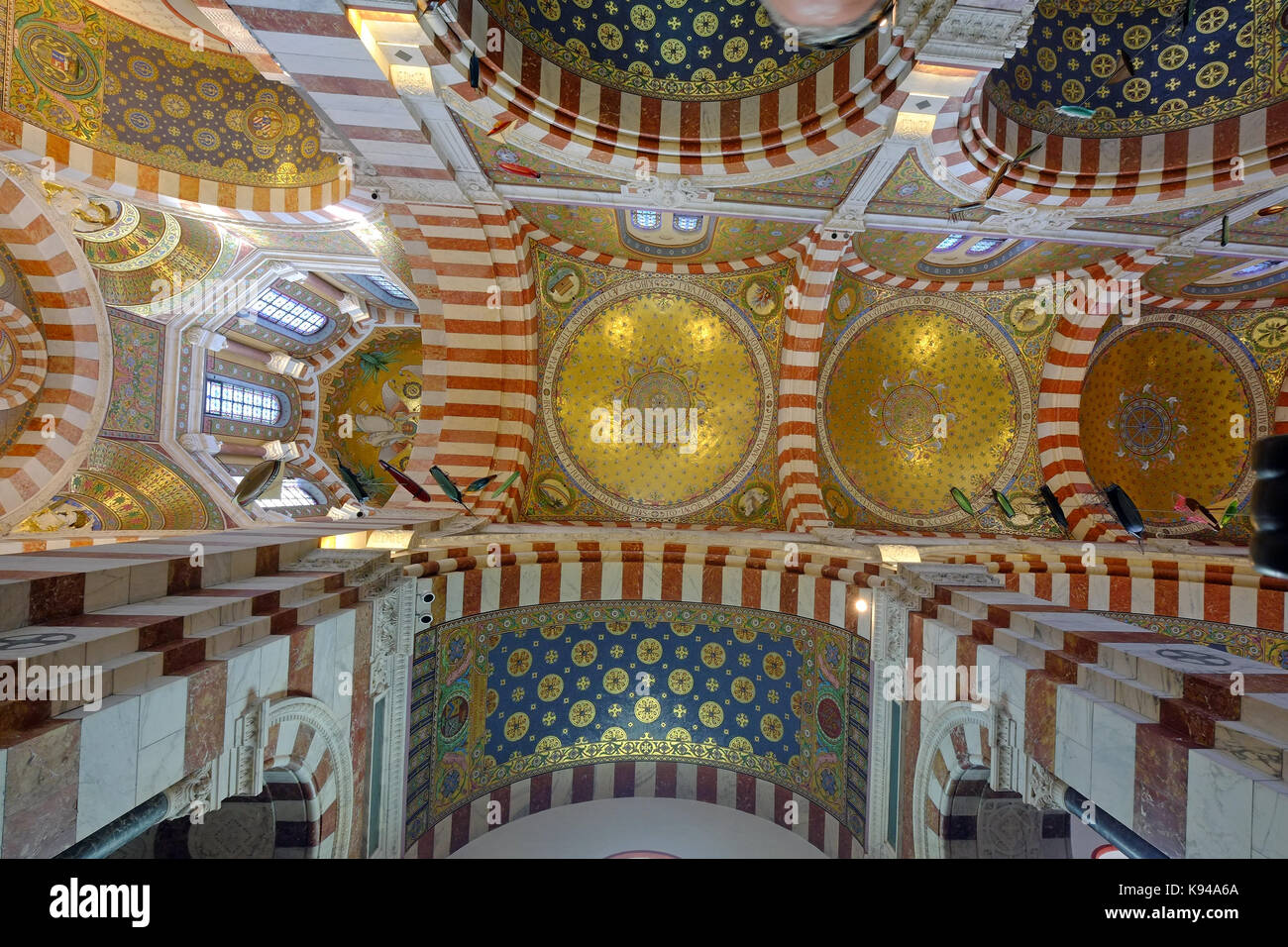 The Ceiling Of Notre Dame De La Garde A Catholic Basilica