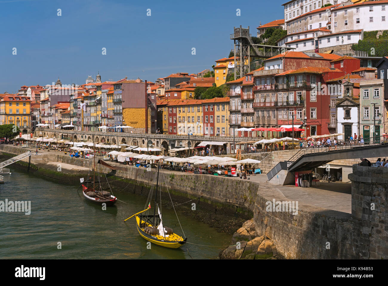 Ribeira district Porto Portugal Stock Photo