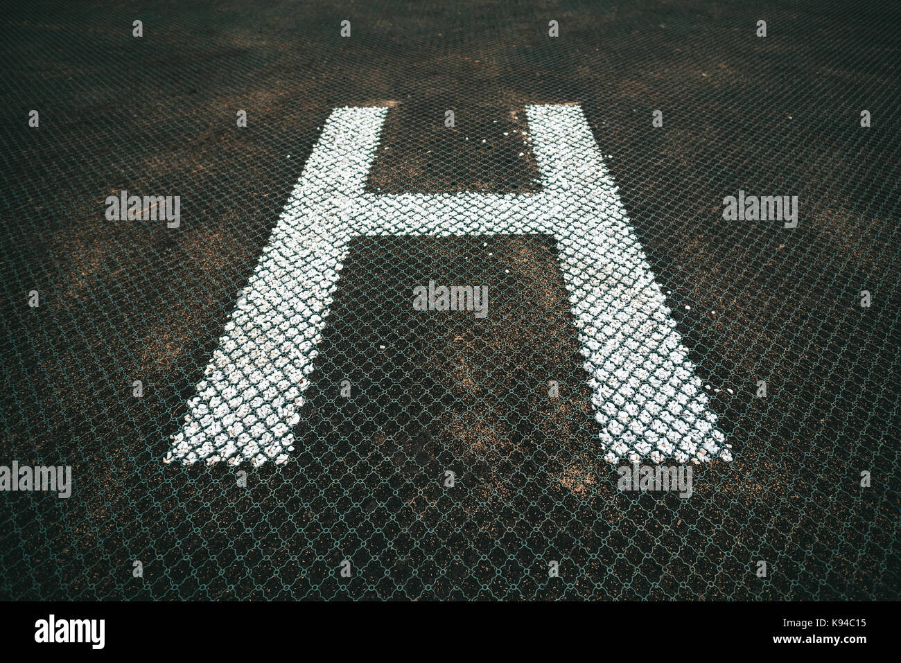 Helicopter landing pad Stock Photo Alamy