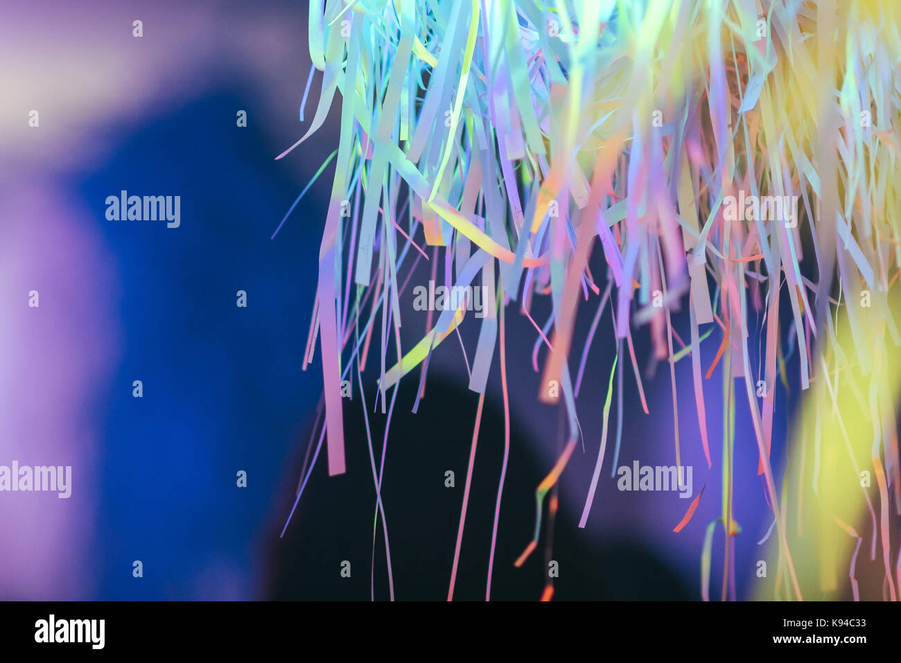 Paper decorations on party Stock Photo - Alamy