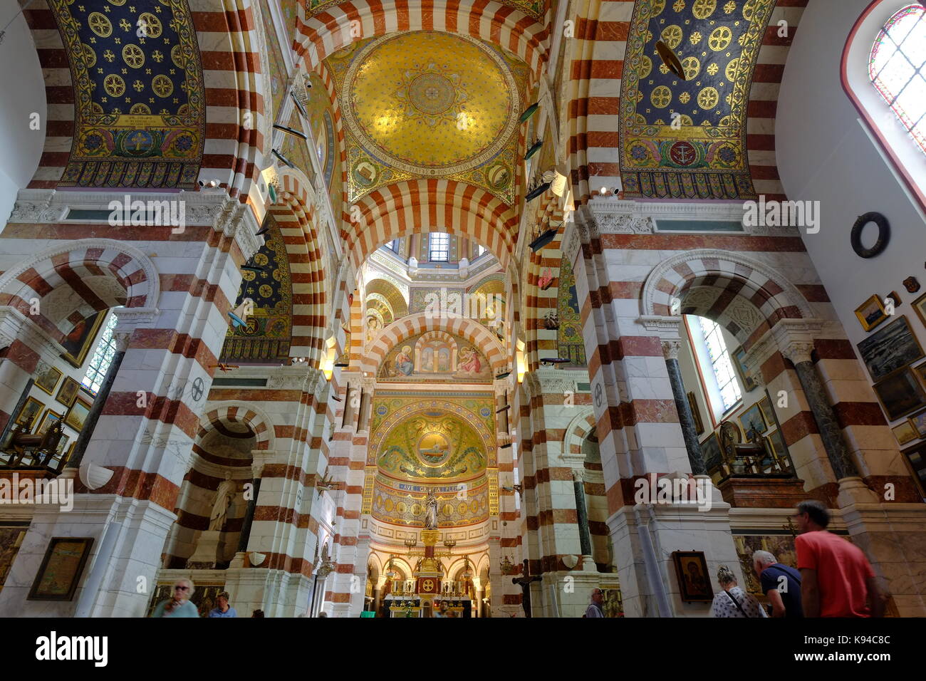 The Ceiling Of Notre Dame De La Garde A Catholic Basilica
