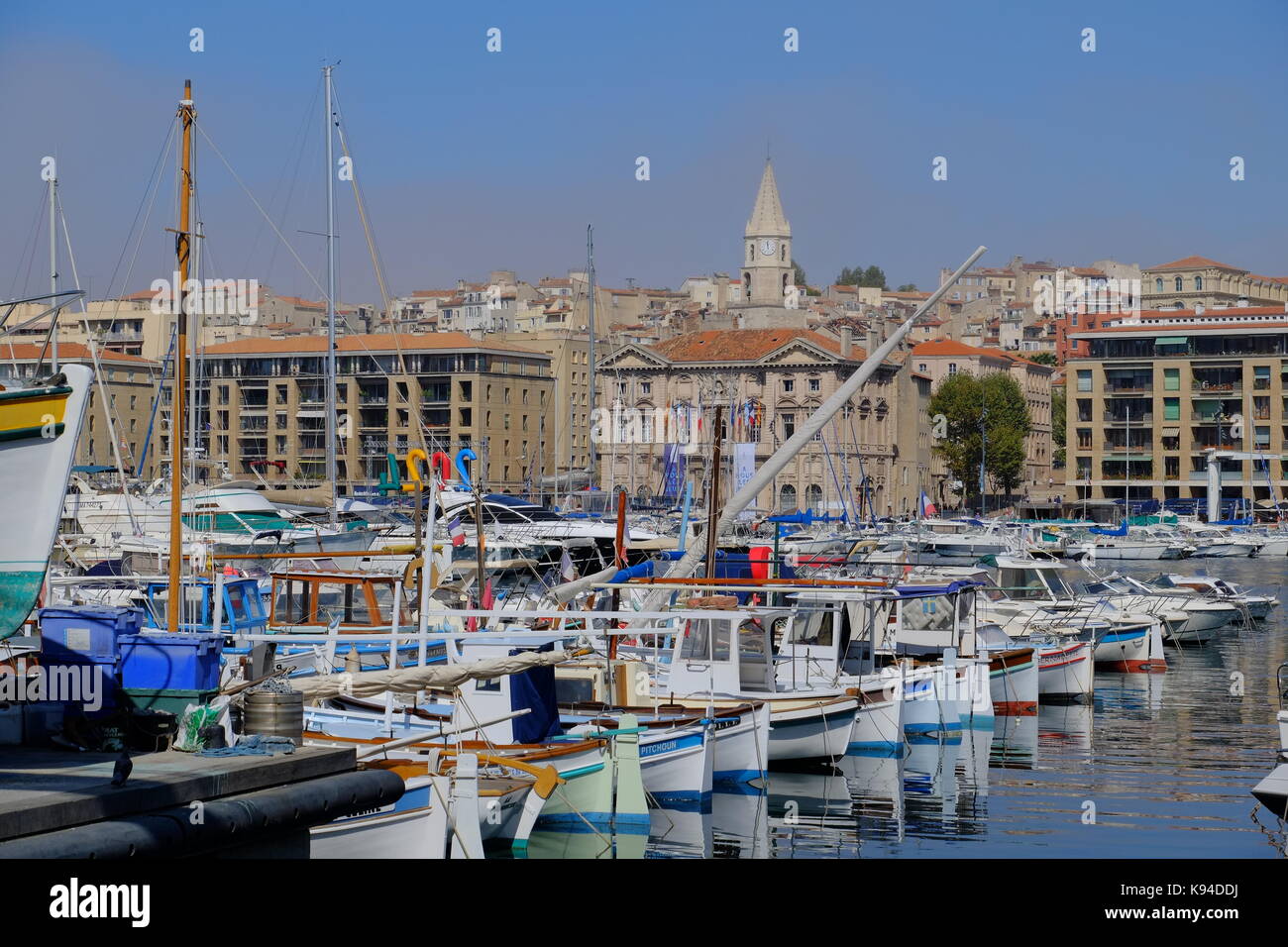The old port ,'Vieux Port', Marseilles, Provence, France Stock Photo ...