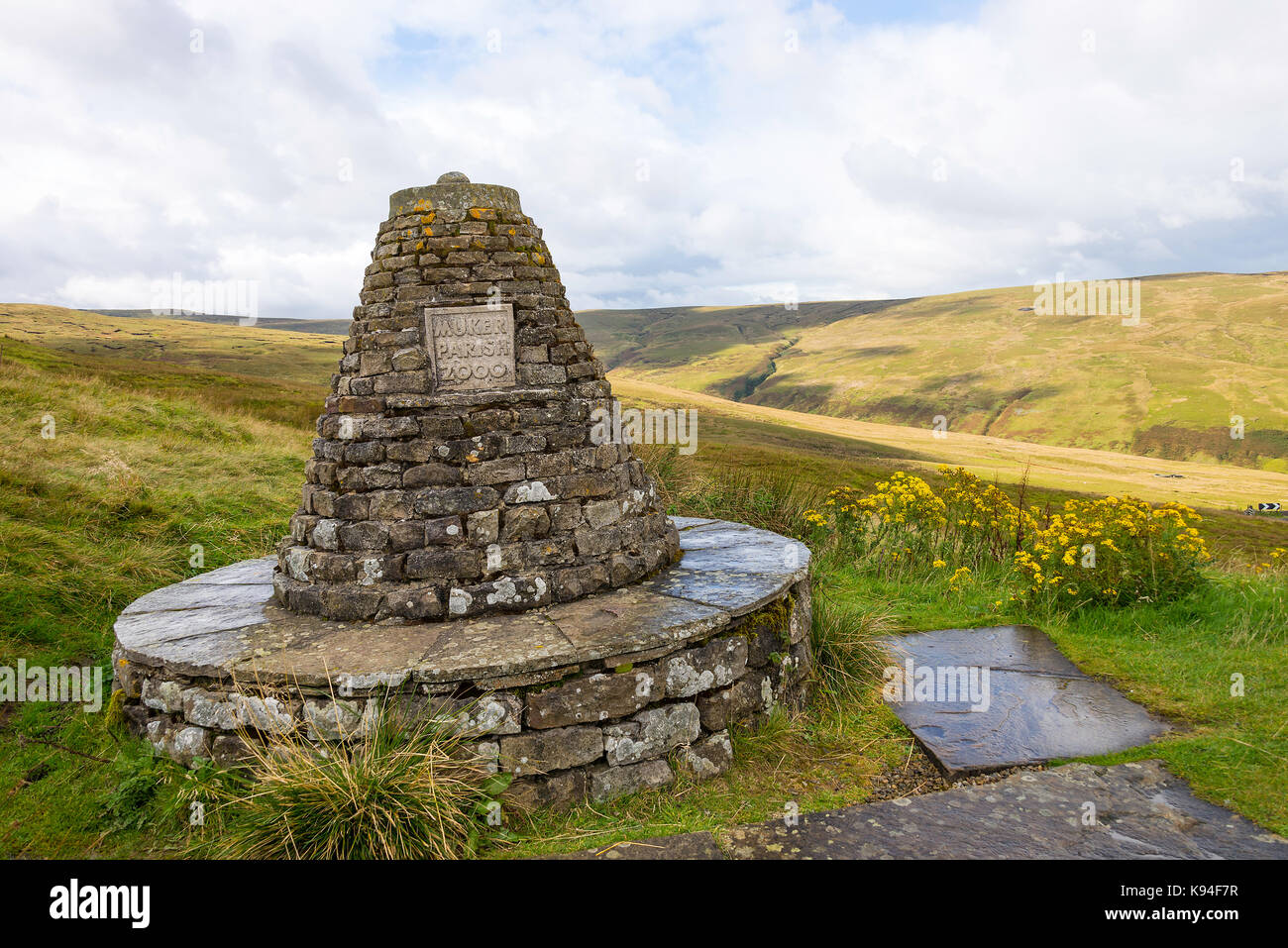 Millennium Memorial Above Muker by Buttertubs Pass Yorkshire Dales
