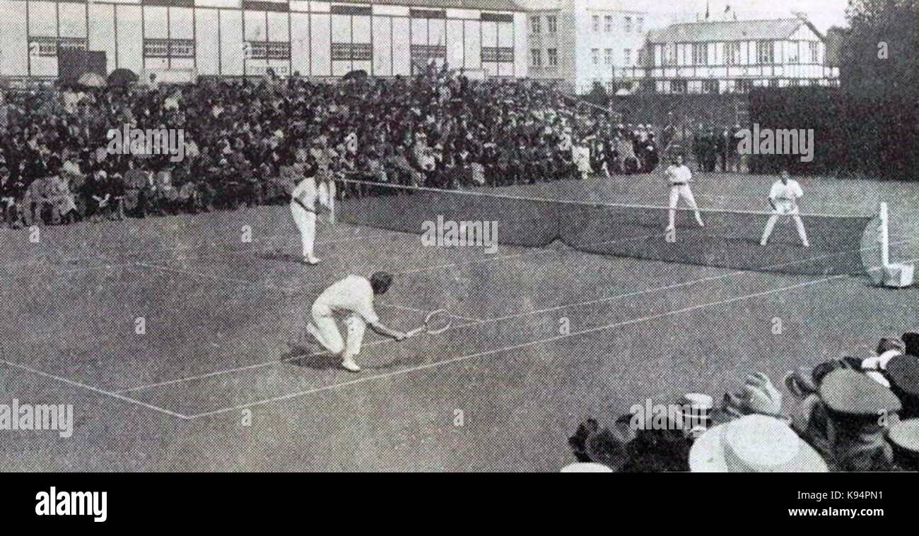 Le tennis aux JO d'Anvers en 1920 Stock Photo Alamy