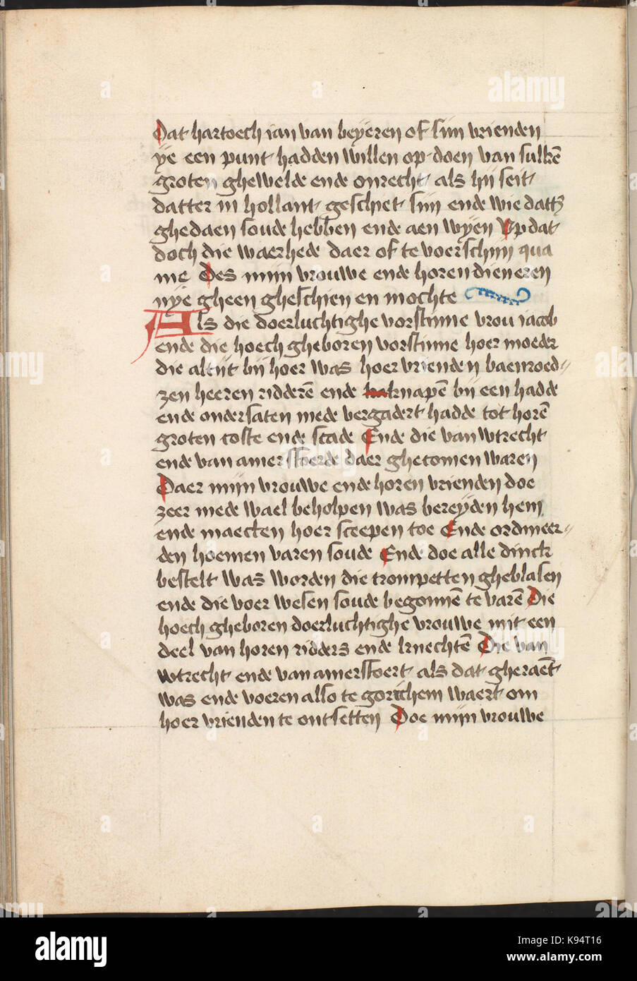 An illustration from the *Kattendijkekroniek*, a manuscript dating back ...