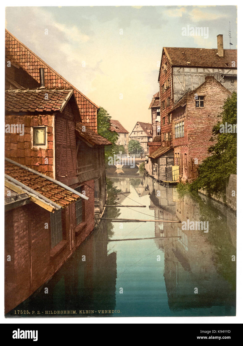 Klein Venedig (Little Venice) is a historic area in Hildesheim, Hanover, Germany. It is known for its picturesque canals and old-world charm, reflecting the region’s rich cultural heritage. Stock Photo