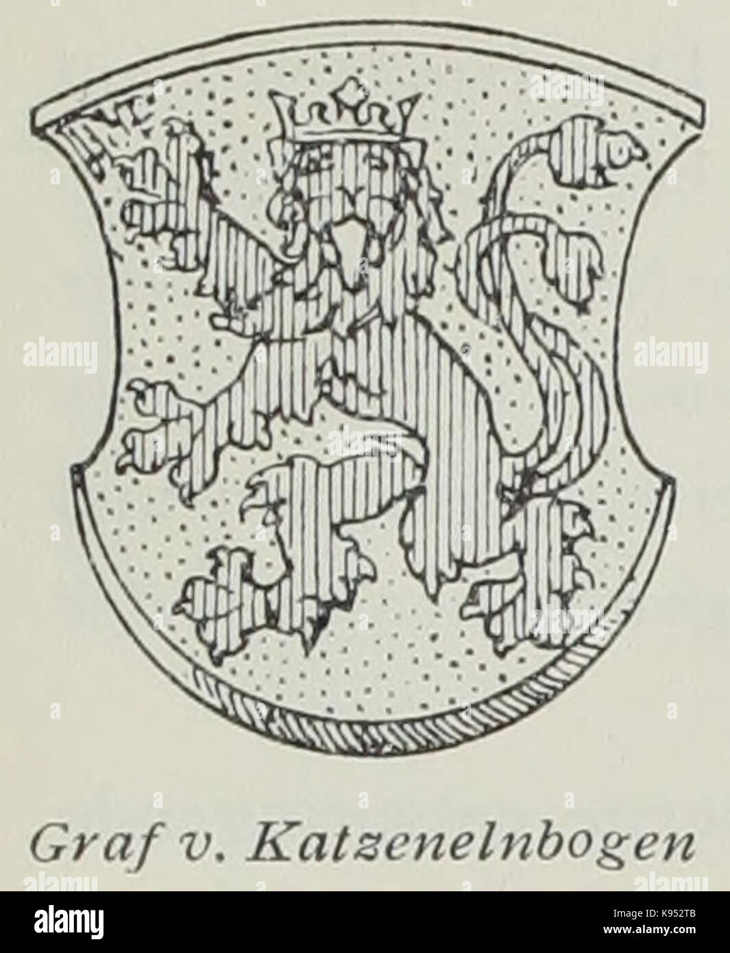Luthmer III 000i Wappen Graf von Katzenelnbogen Stock Photo Alamy