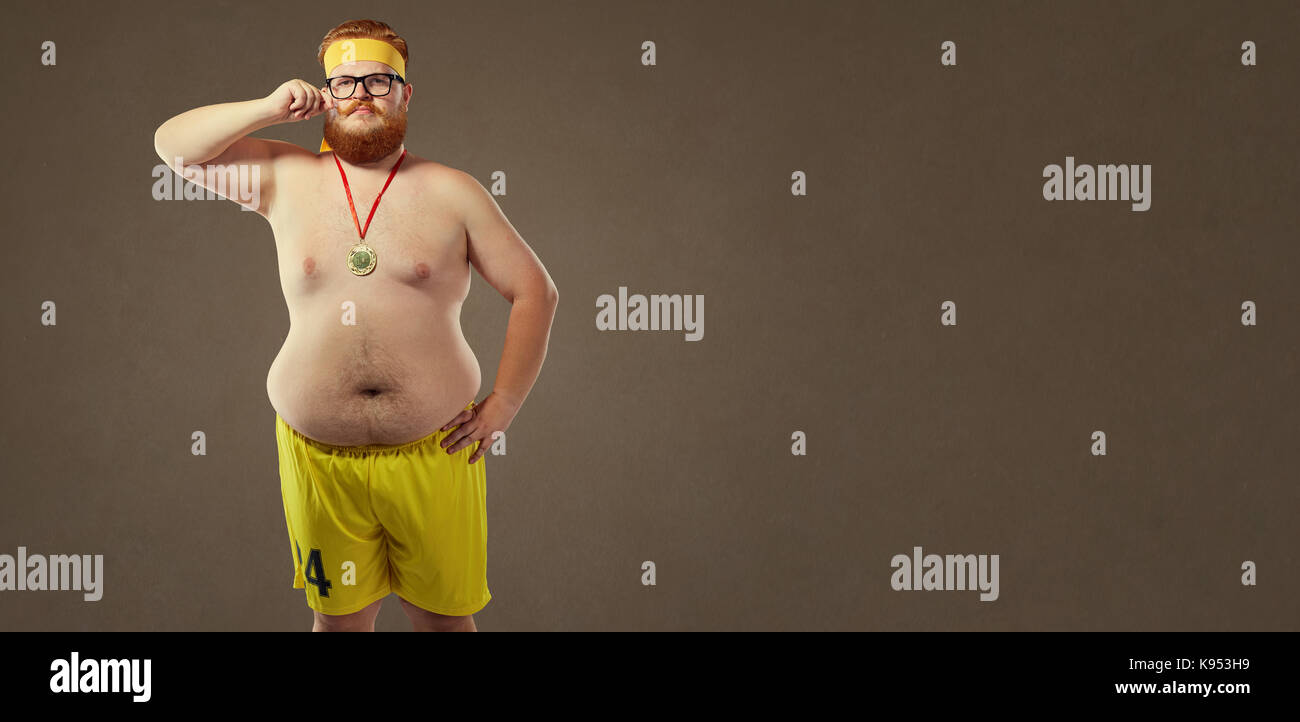 Fat funny man hi-res stock photography and images - Alamy