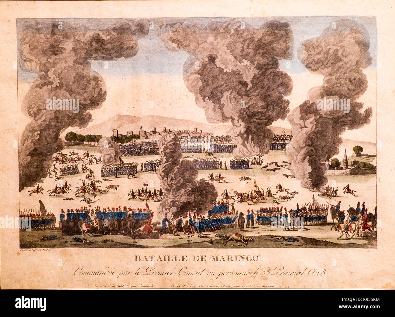 Italy Piedmont Marengo Battle Museum - Battle of Marengo Stock Photo ...