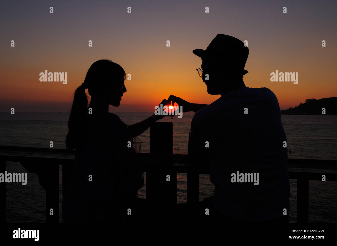 Couple making love silhouette hi-res stock photography and images - Alamy