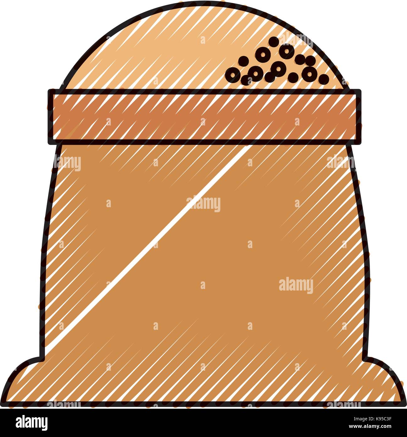 sack of flour grain ingredient bakery icon Stock Vector Image & Art - Alamy