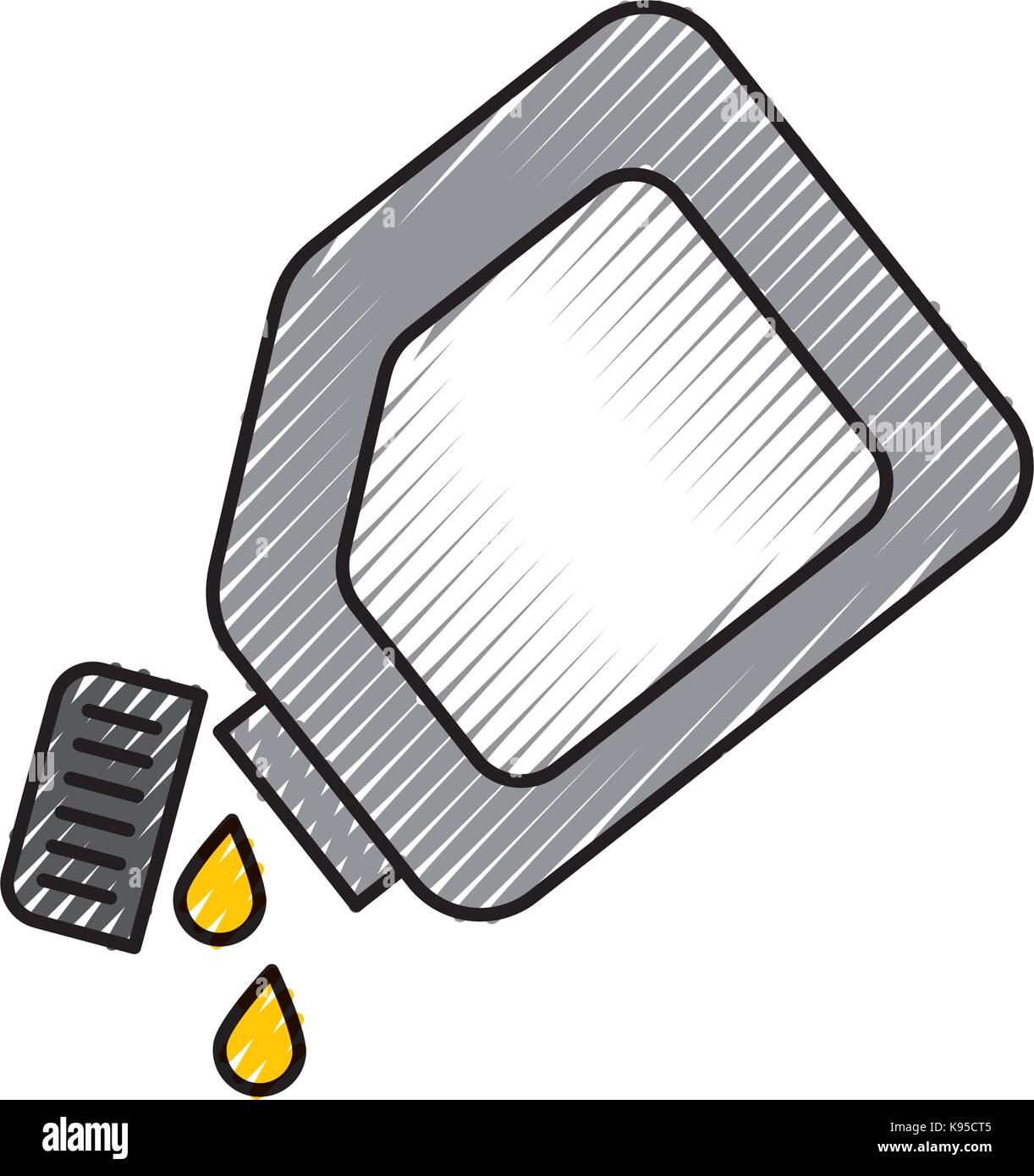 plastic canister oil drops lubrication car Stock Vector Image & Art Alamy