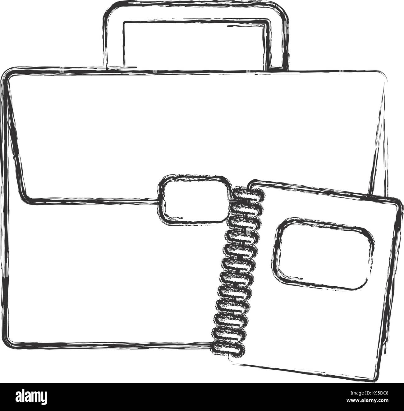 briefcase and notebook icon Stock Vector Image & Art - Alamy