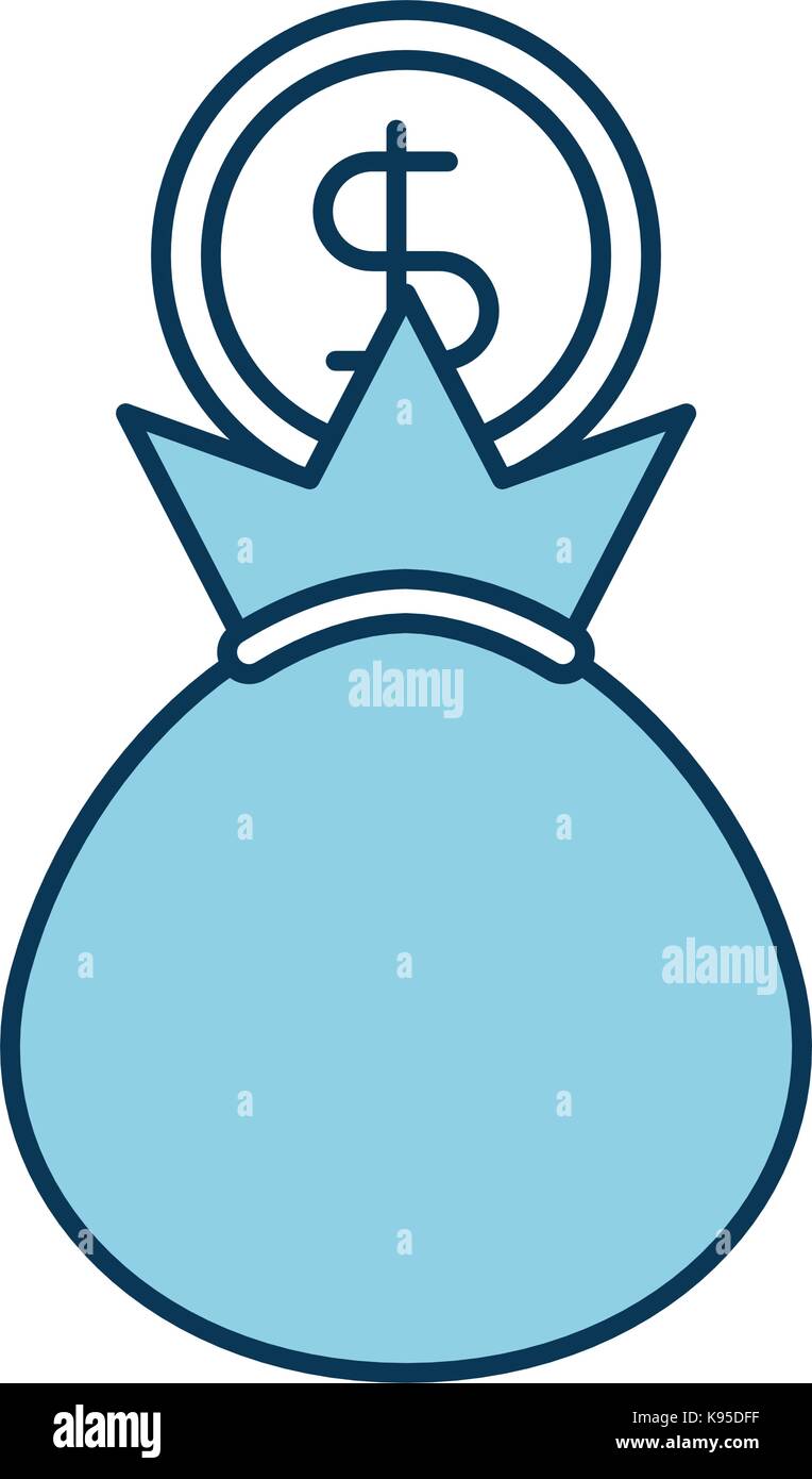 bank bag of money coin dollar cash Stock Vector Image & Art - Alamy