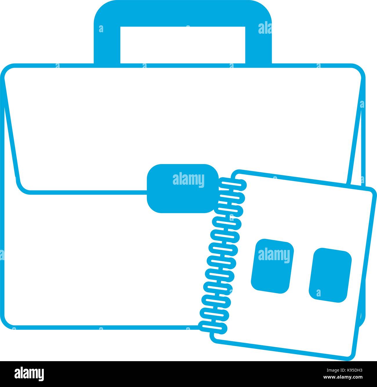 briefcase and notebook icon Stock Vector Image & Art - Alamy