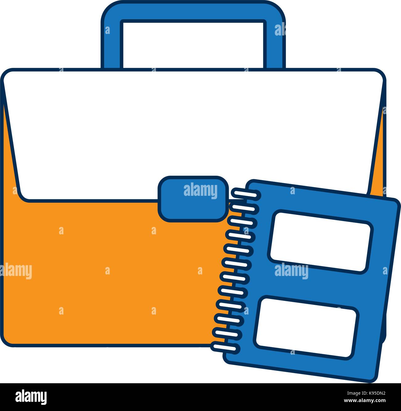 briefcase and notebook icon Stock Vector Image & Art - Alamy