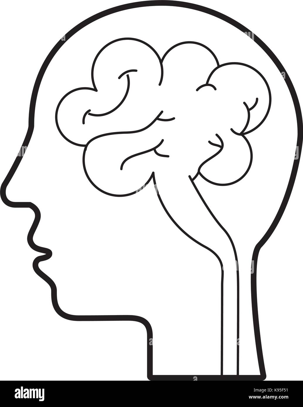 human head and brain icon mind concept Stock Vector Image & Art - Alamy