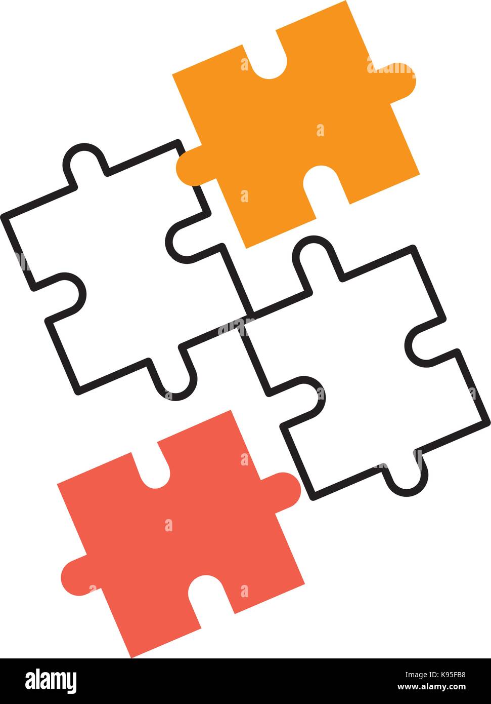 puzzle piece business progress success concept Stock Vector Image & Art ...