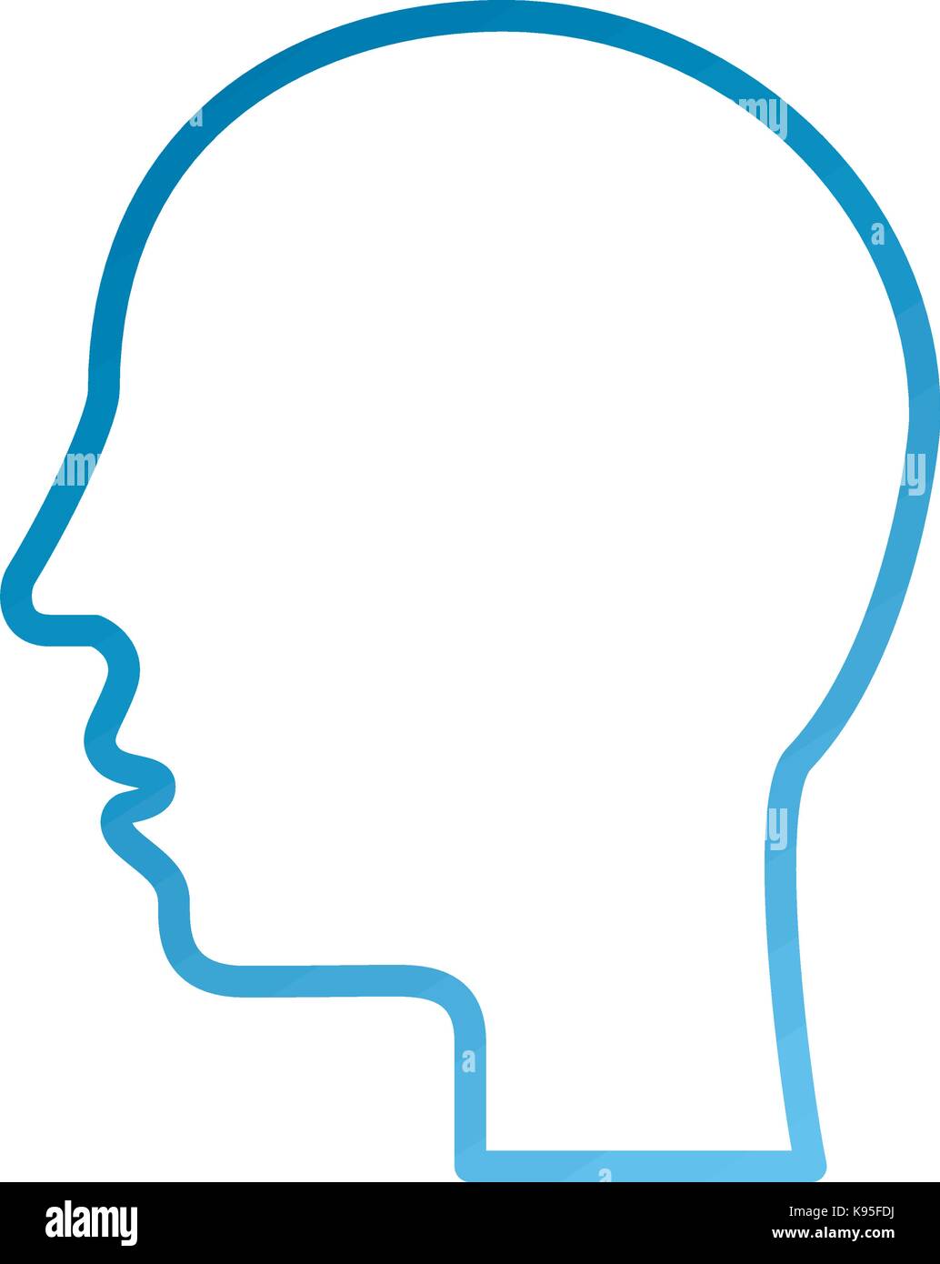 silhouette human head profile man image Stock Vector Image & Art - Alamy