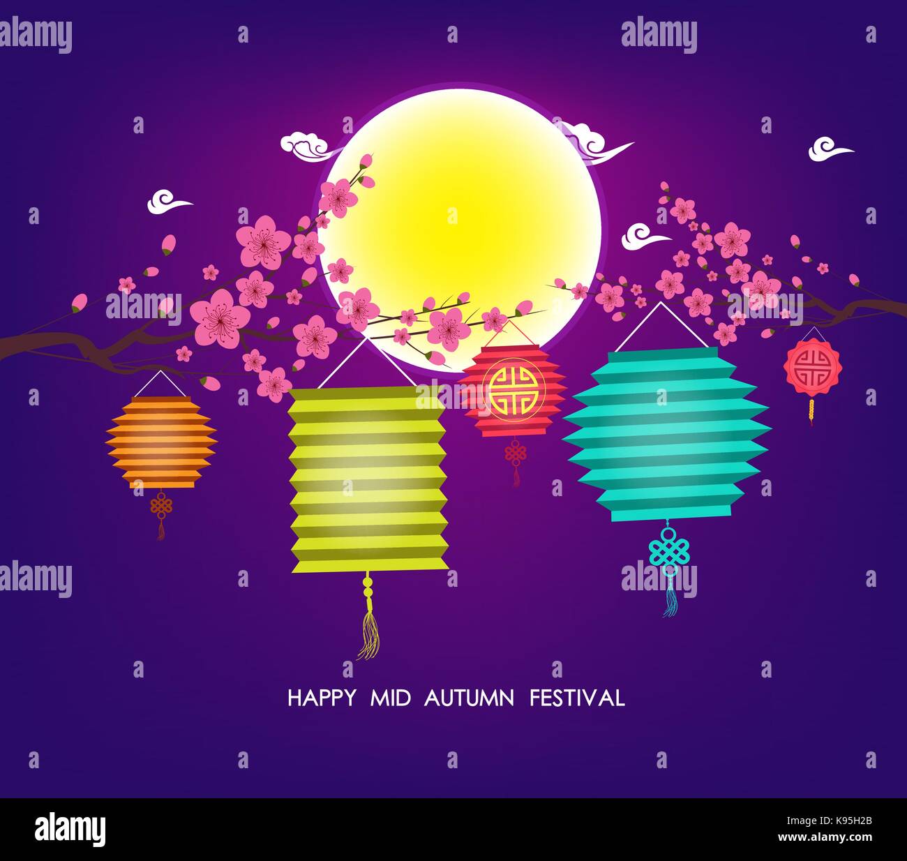 Chinese mid autumn festival graphic design Stock Vector Image & Art Alamy