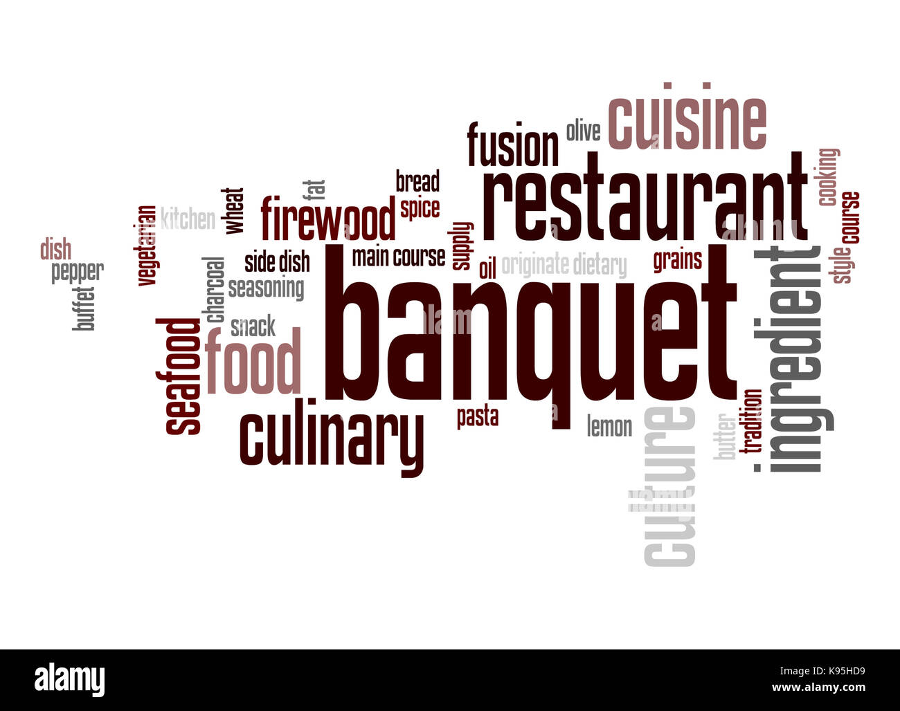 Banquet word cloud Stock Photo Alamy