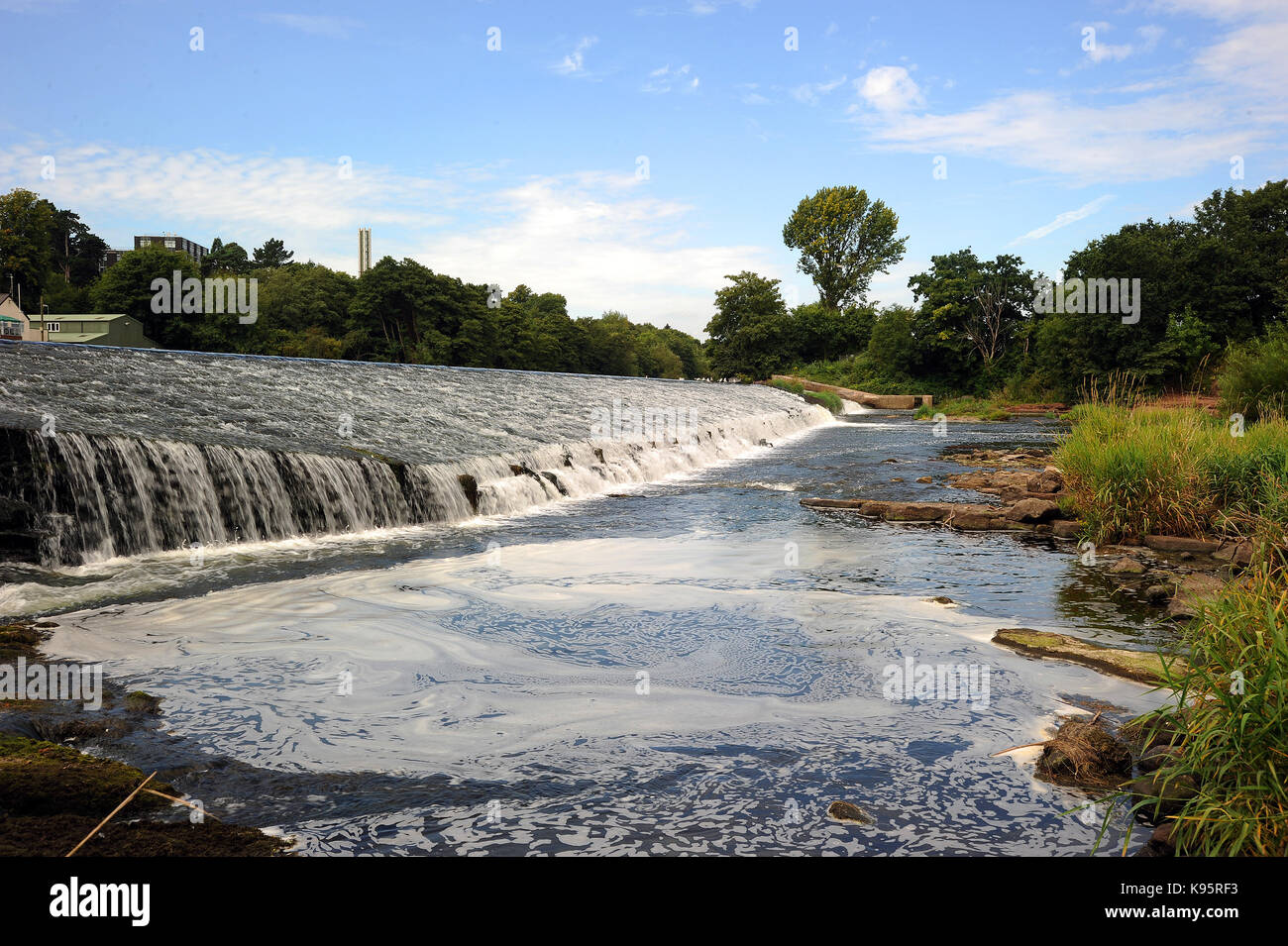 Llandaff Weir. River Taff Stock Photo - Alamy