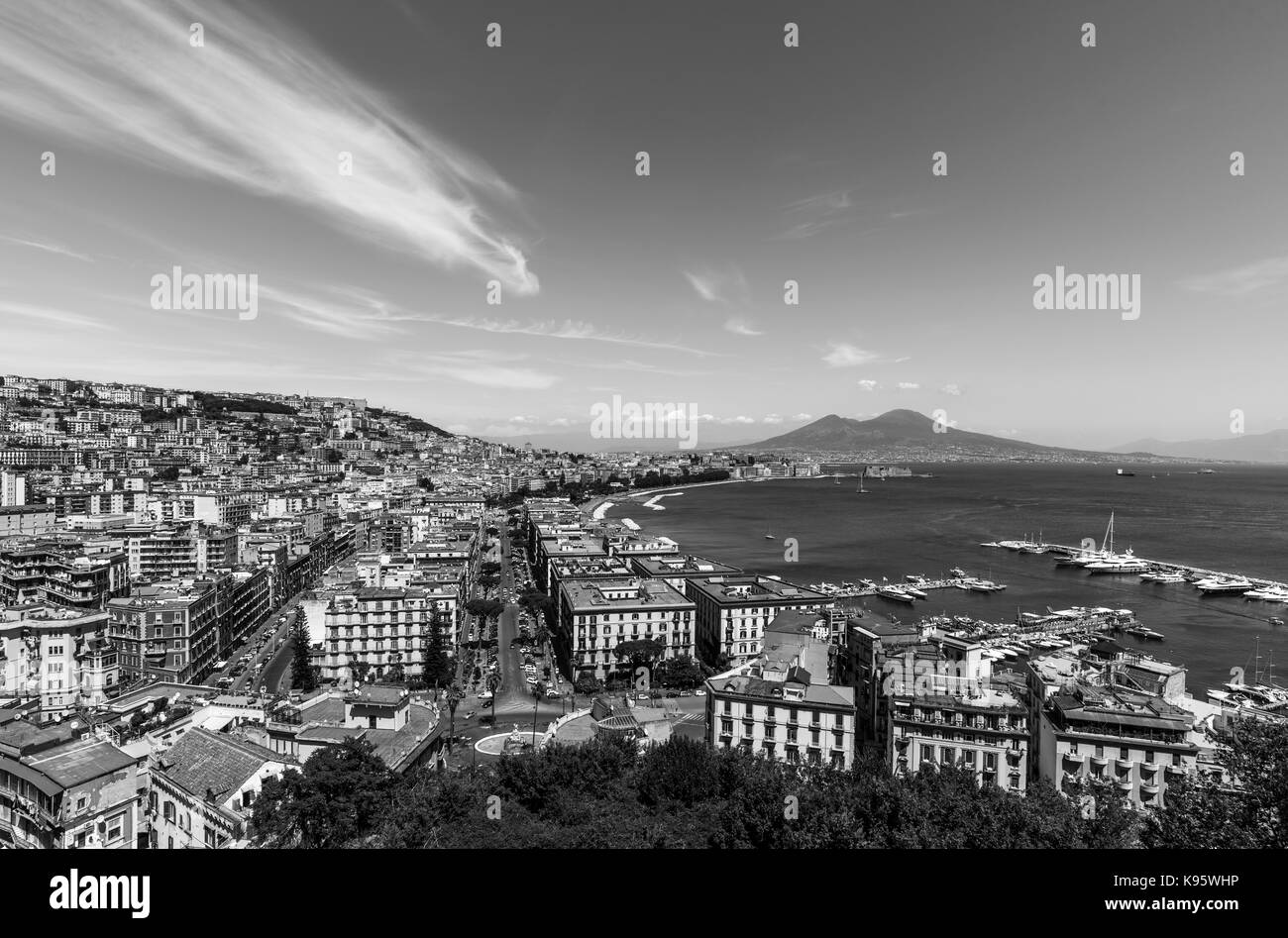 Naples (Campania, Italy) - The historic center of the biggest city of south Italy. Stock Photo