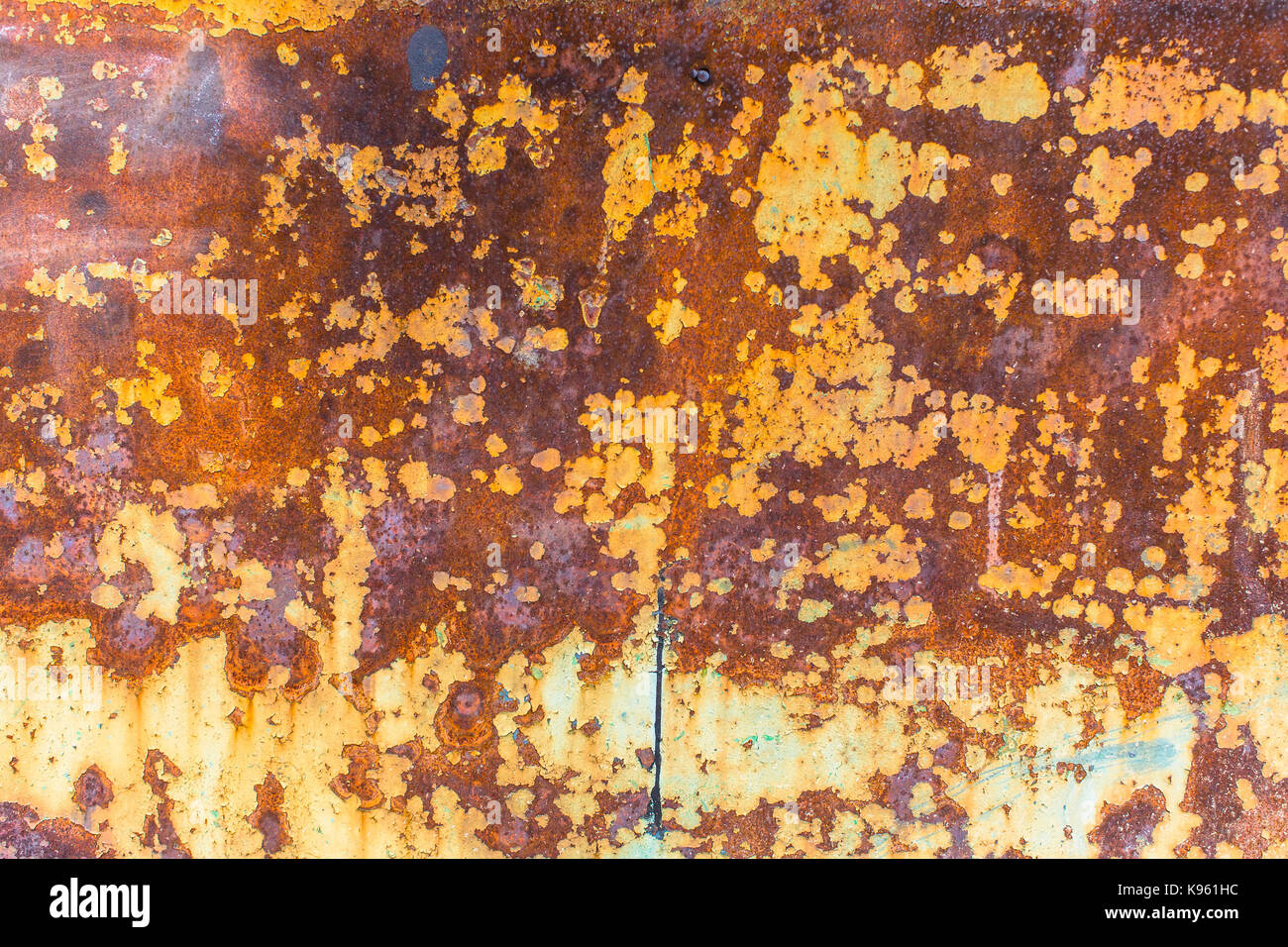 Texture rusty metal wall with peeling paint Stock Photo - Alamy