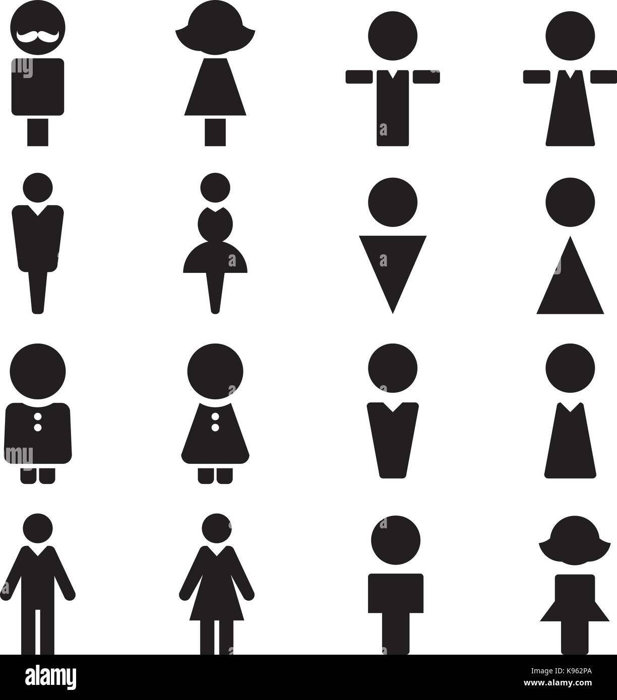 People infographic icon flat illustration hi-res stock photography and ...