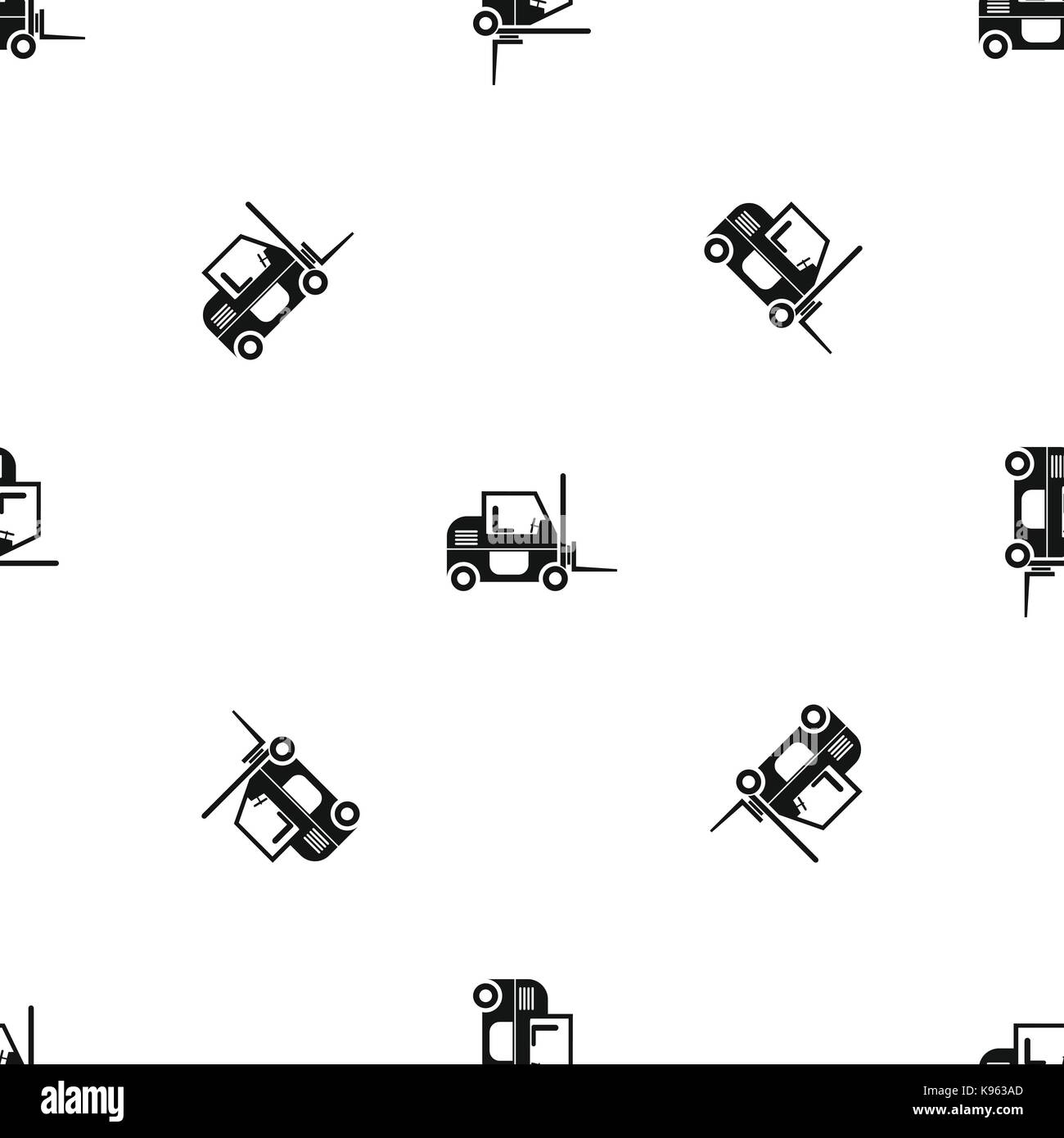 Forklift pattern seamless black Stock Vector Image & Art Alamy