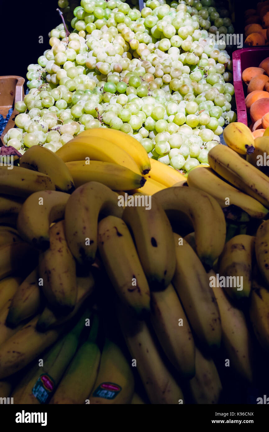 Grapes and bananas Stock Photo Alamy