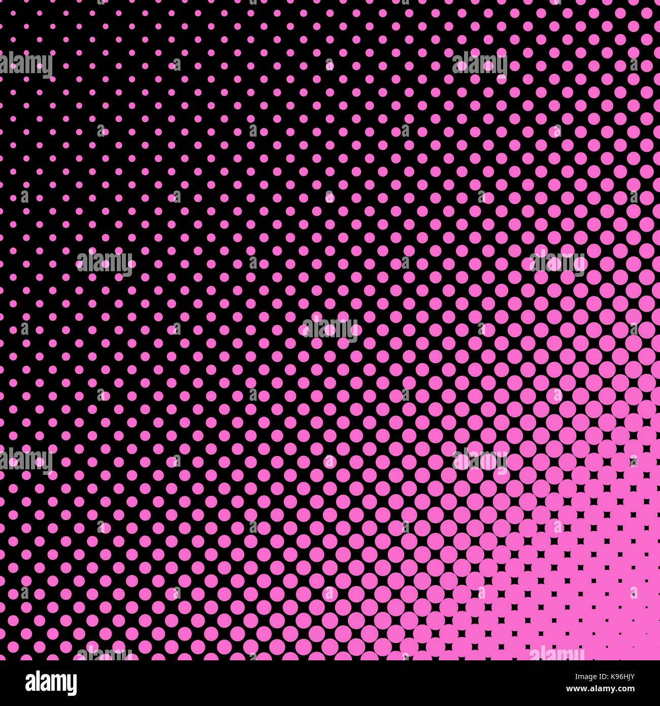 Geometric halftone dot pattern background - vector design from circles ...