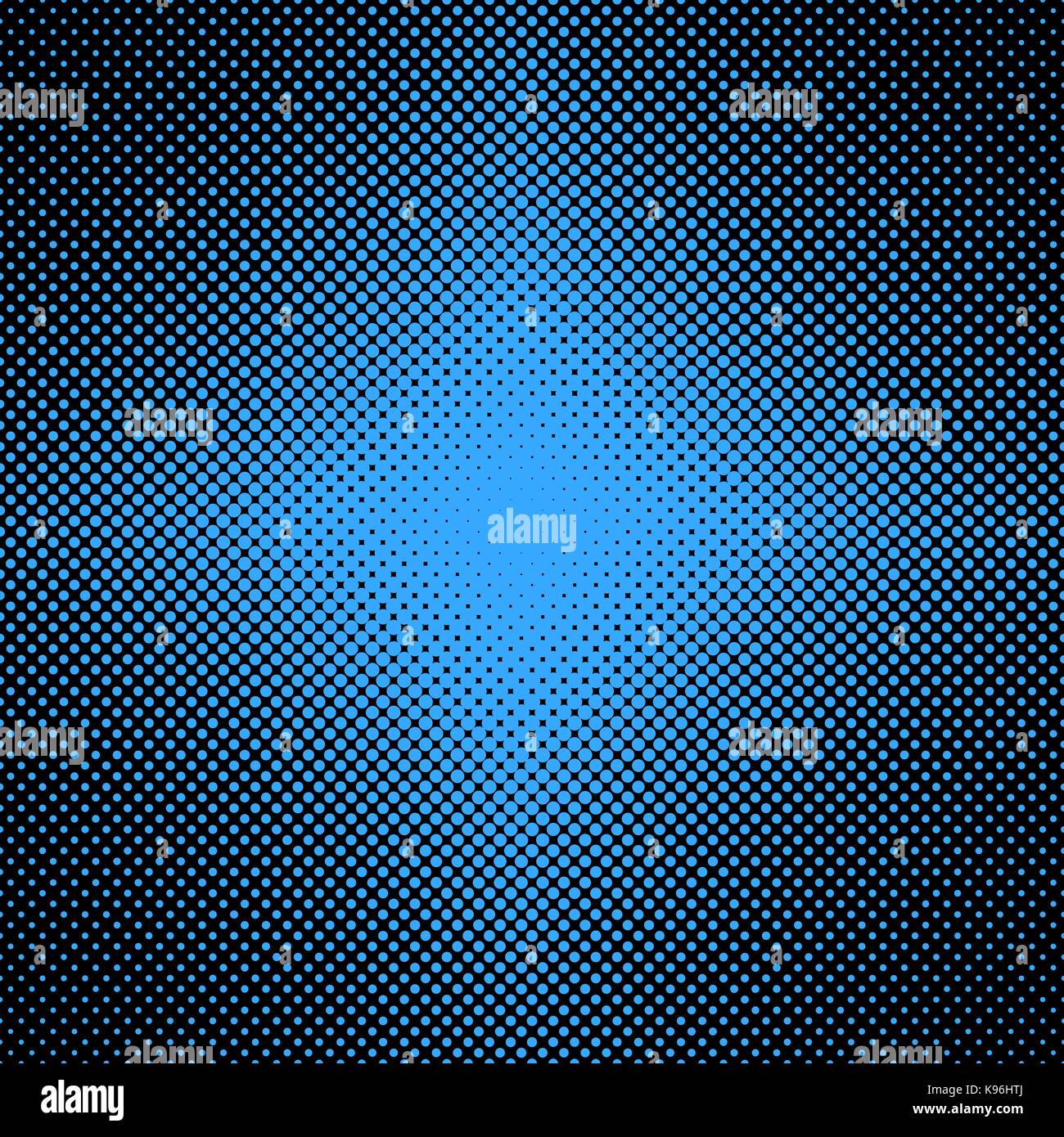 Geometric halftone dot pattern background - vector graphic from circles ...