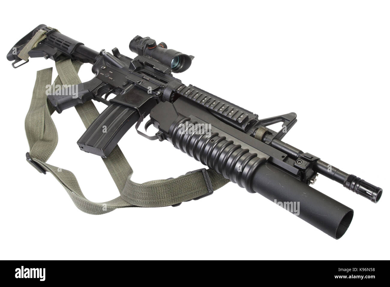 M203 grenade launcher Cut Out Stock Images & Pictures - Alamy