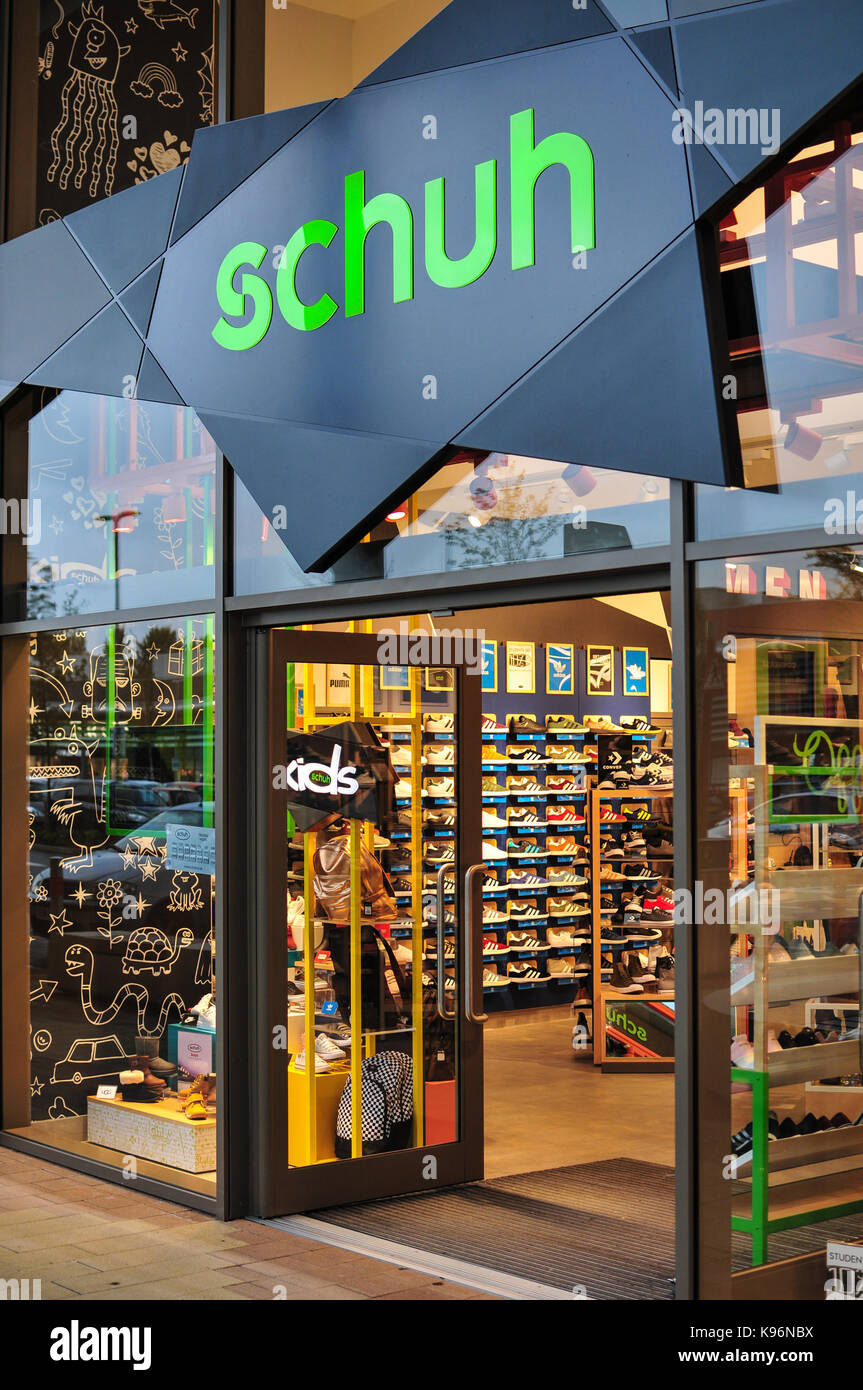Schuh store at Rushden Lakes England Uk Stock Photo 160573726 Alamy