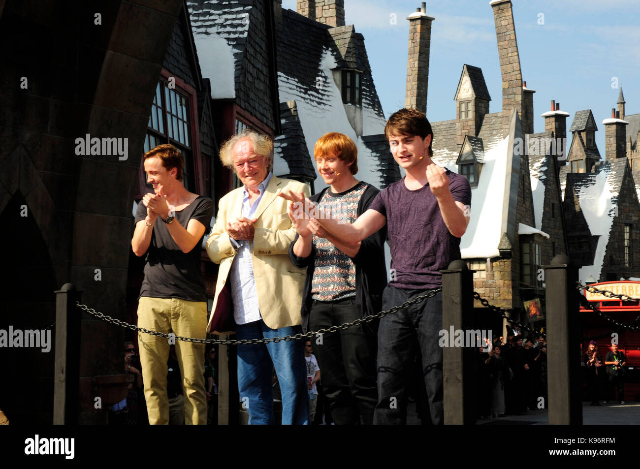 Cast of Harry Potter, The Wizarding World of Harry Potter, Universal Studios, Florida, USA Stock Photo