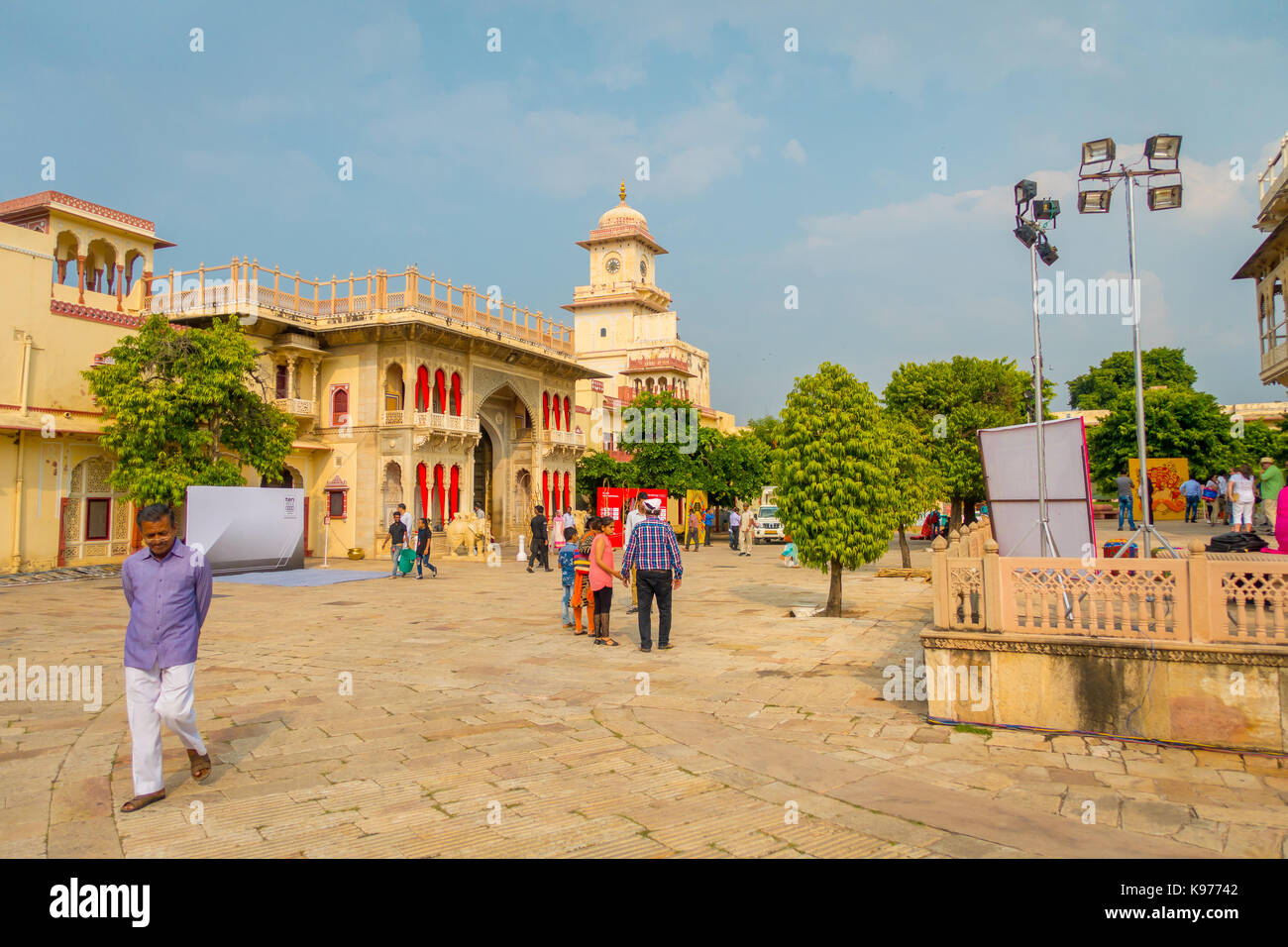 jAIPUR, INDIA - SEPTEMBER 19, 2017: City Palace, a palace complex in ...