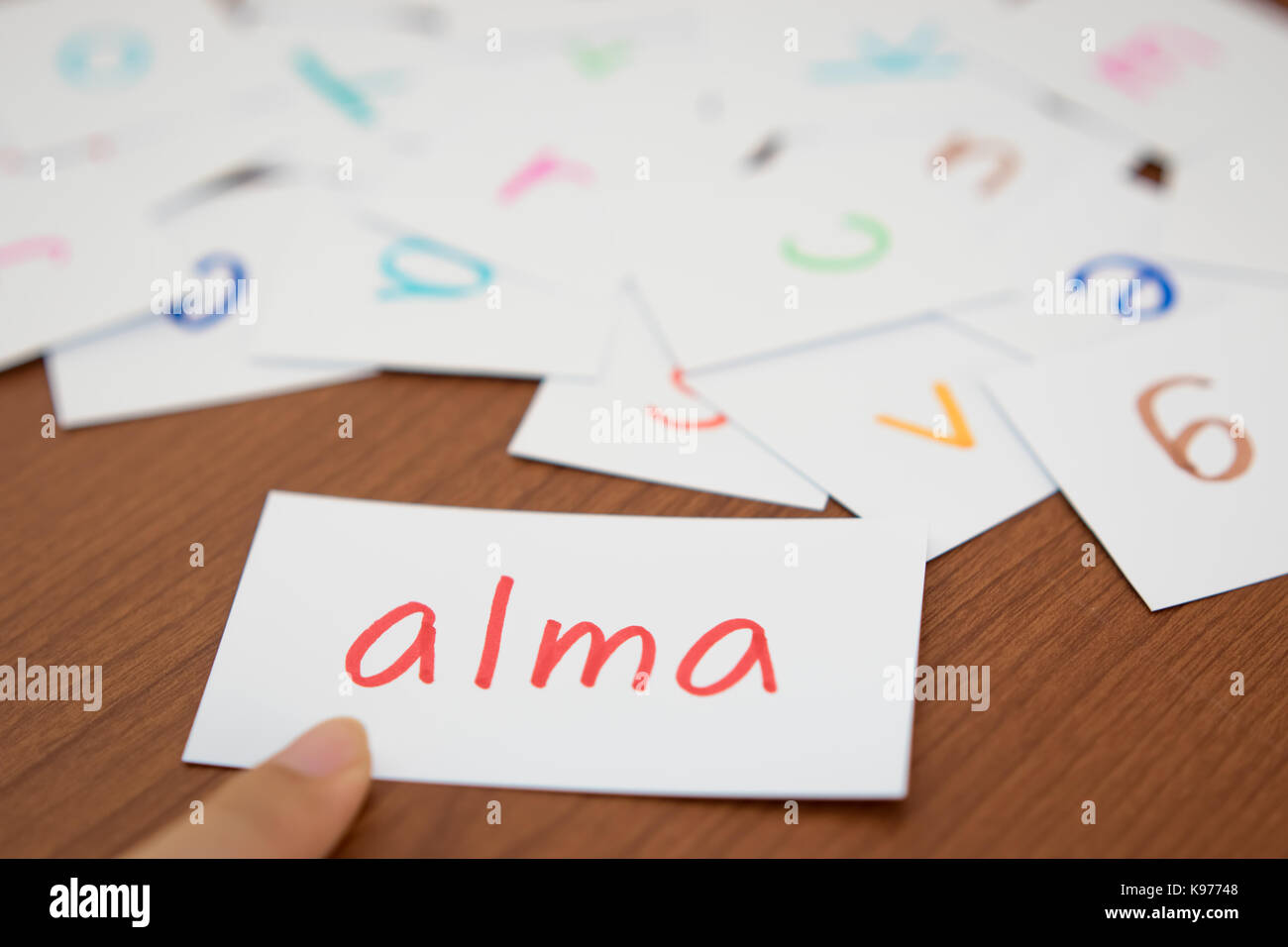Hungarian Learning The New Word With The Alphabet Cards Translation