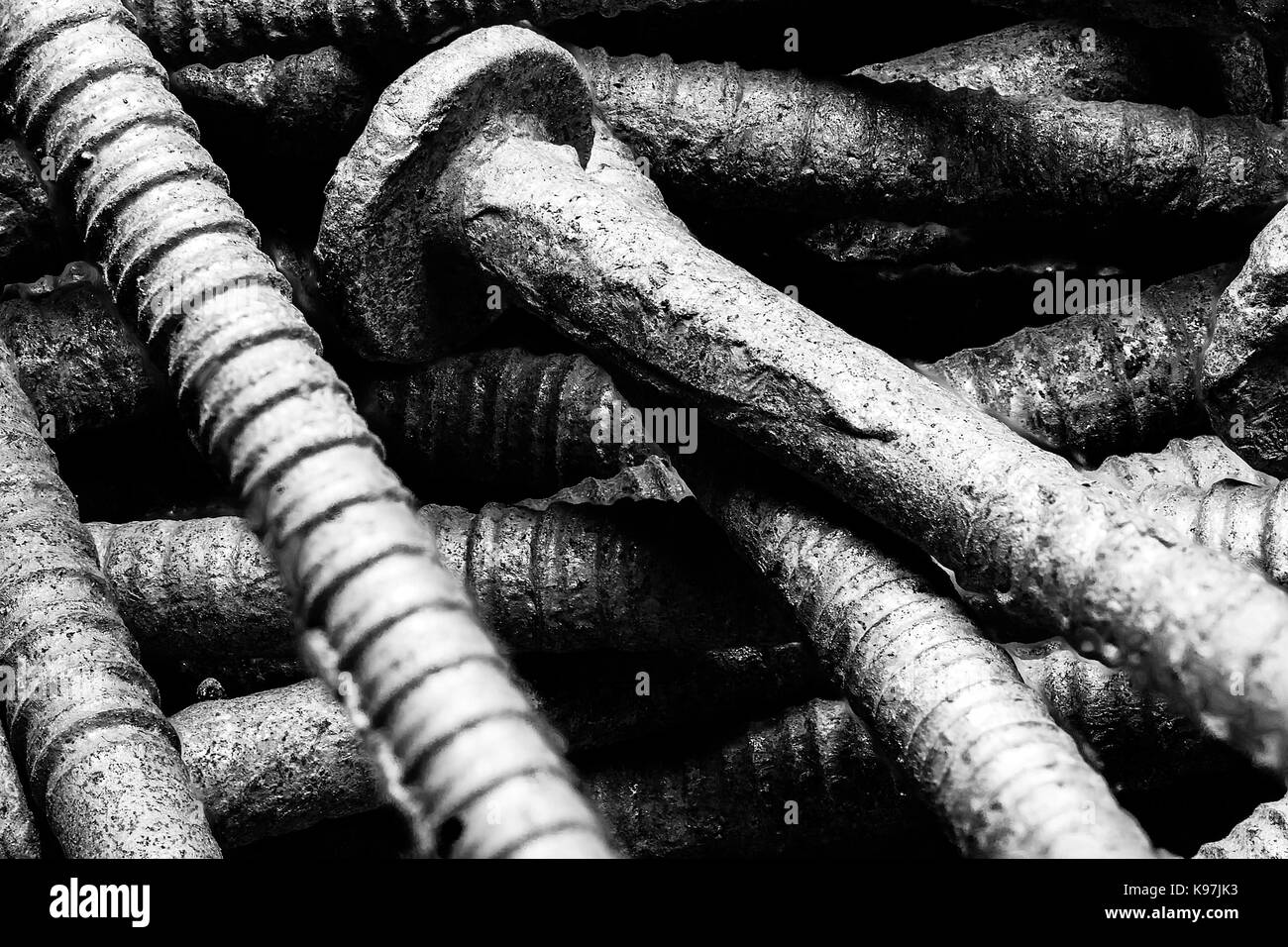 Closeup photo of siding nails Stock Photo Alamy