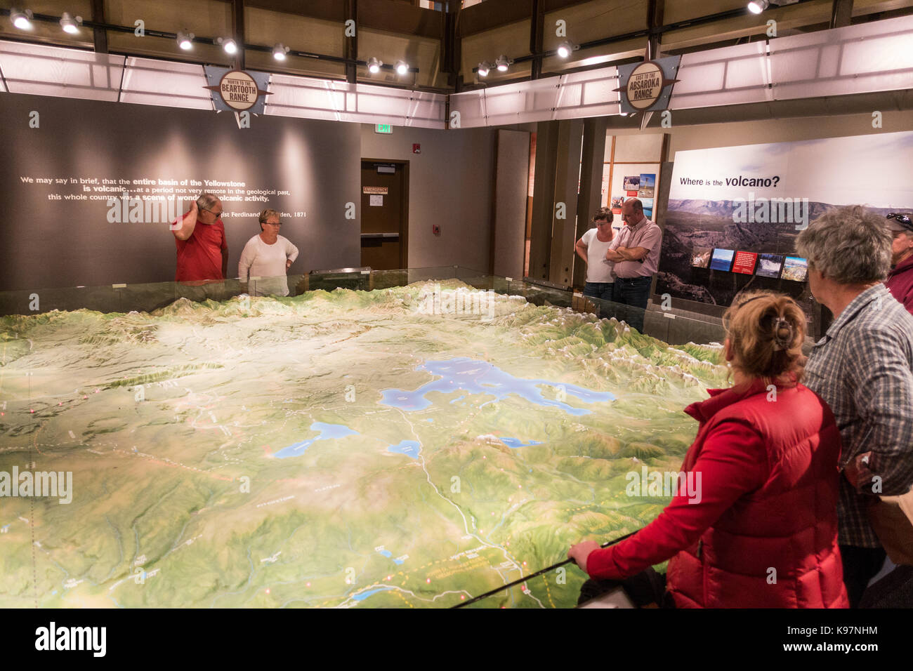 Yellowstone visitor center map hires stock photography and images Alamy