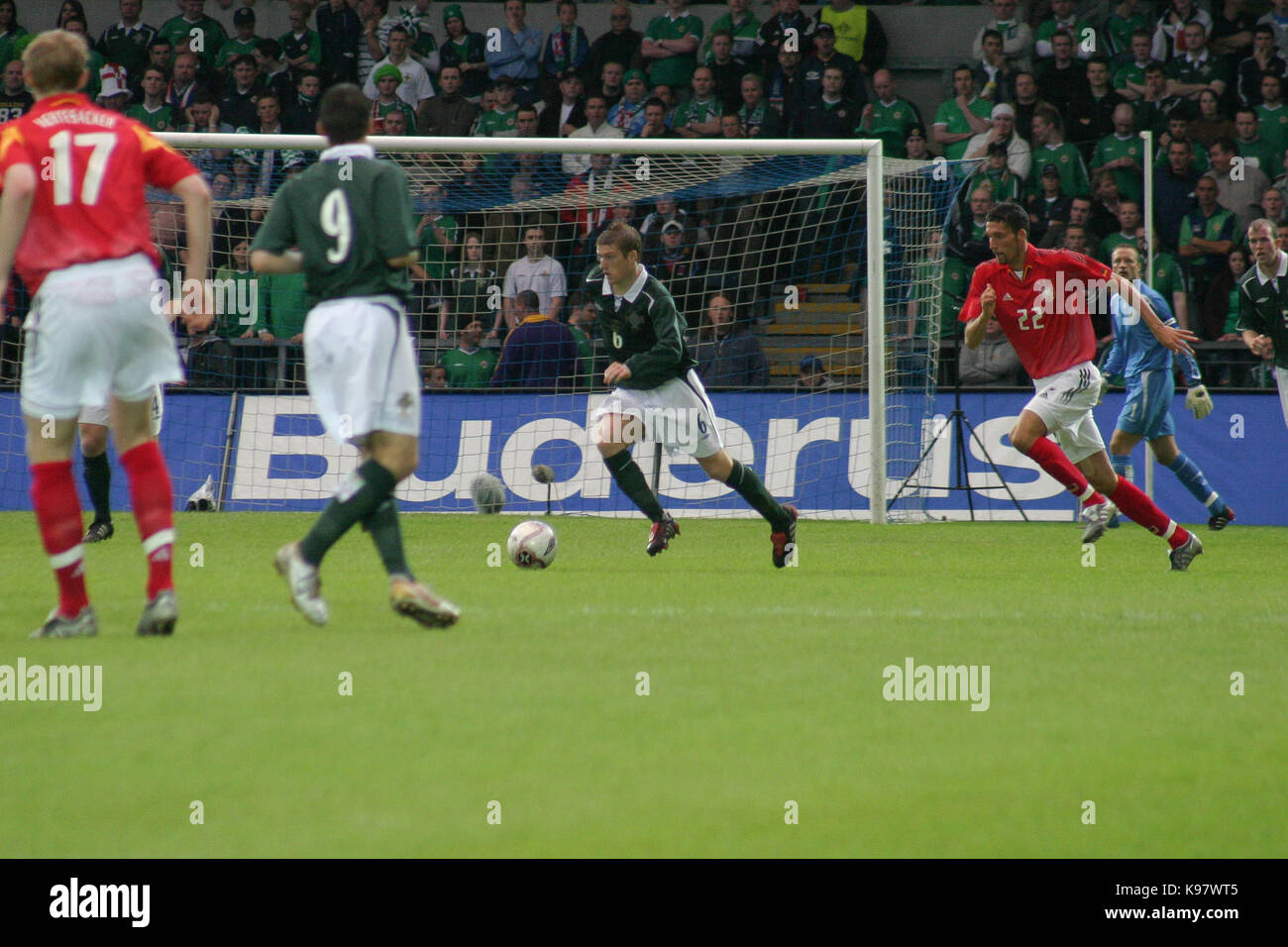 Northern Ireland v Germany at Windsor Park, Belfast on 04 June 2005