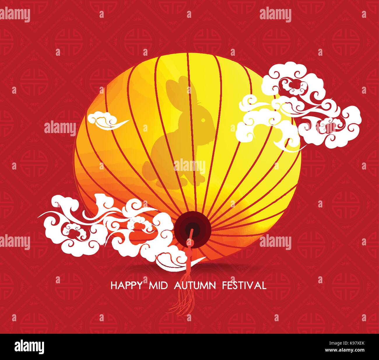 Chinese lantern colorful. Happy mid autumn festival Stock Vector Image ...