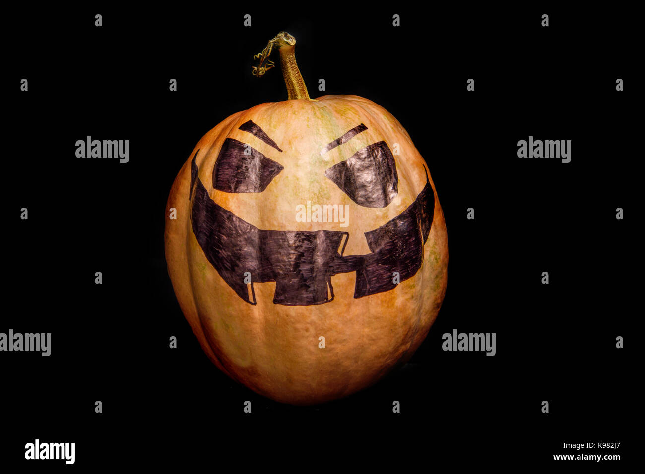 Spooky Halloween pumpkin Stock Photo - Alamy